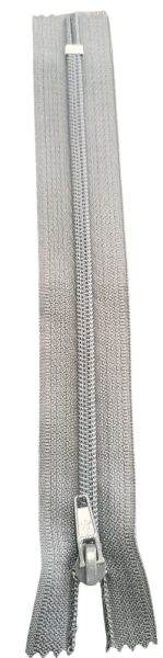 Cierre Nylon Color Gris 20cm — MKS Mercería