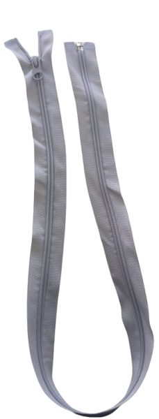 Cierre Nylon Diente Grueso  75cm Gris — MKS Mercería