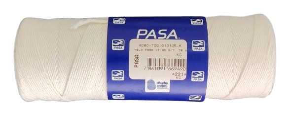Hilo Pasa Para Velas Color Blanco — MKS Mercería