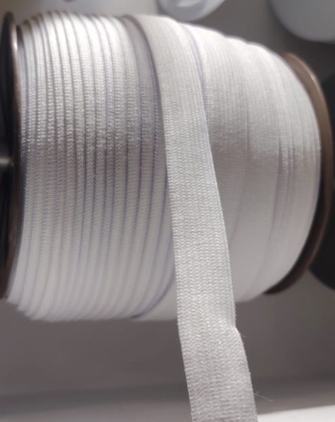 Elastico 1.5cm Color Blanco Semireforzado Rollo 50 Yardas — MKS Mercería